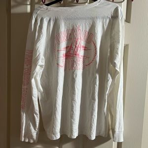 Vineyard Vines White & Pink XL Sailboat Long Sleeve Shirt